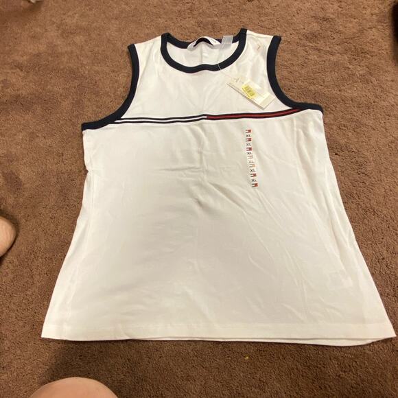Tommy Hilfiger White Tank Top Womens XL New with Tags Attached - Picture 4 of 4